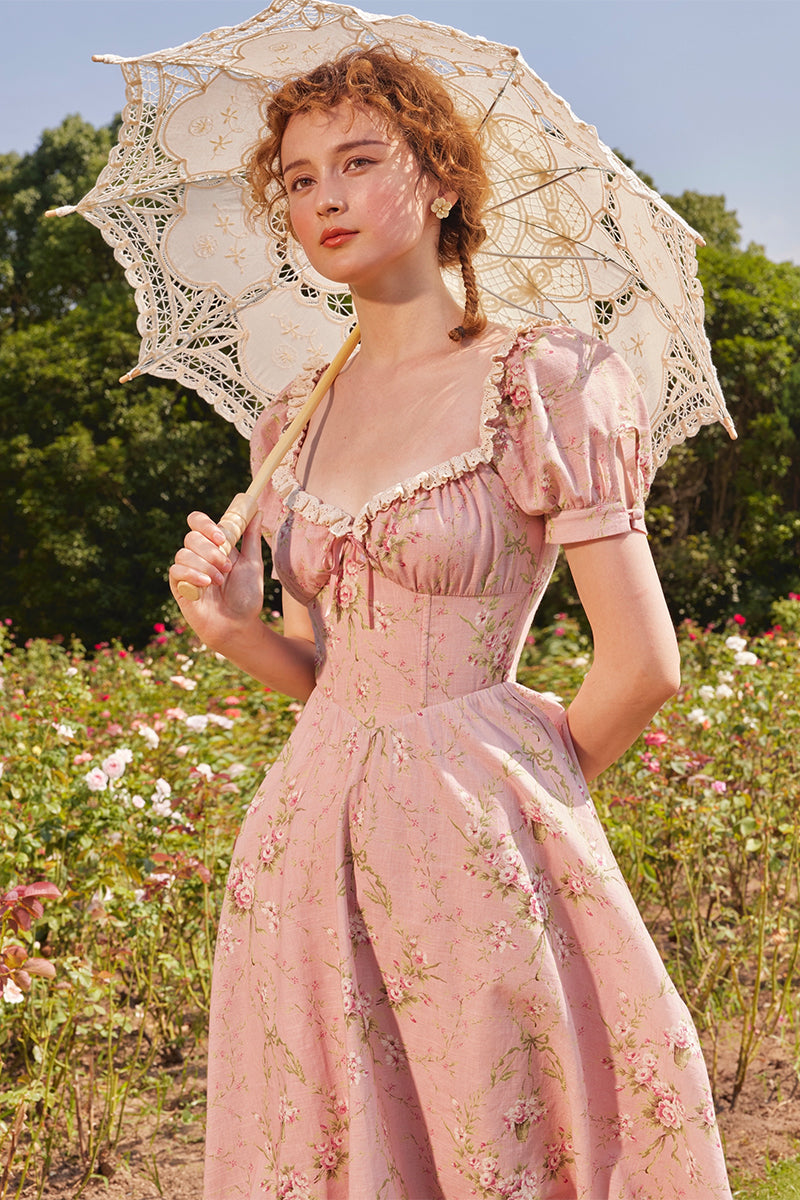 French Cotton Country Fengyu Bone Dress
