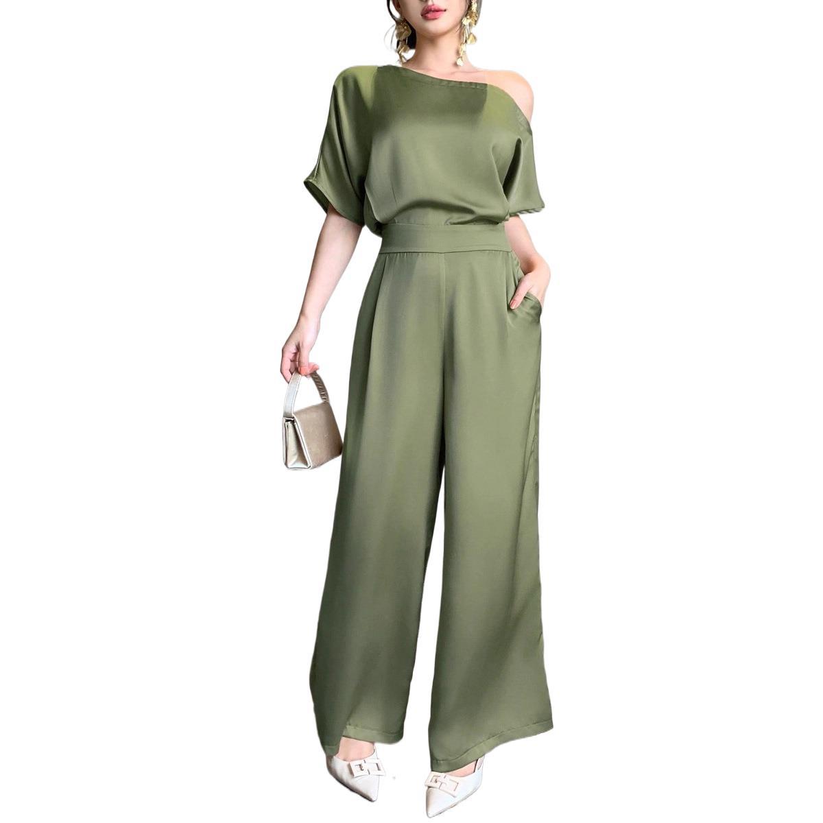 New AutumnWinter Jumpsuit For Women Elegant Asymmetrical Formal Dress