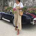 Spring and Autumn Strap Pocket Casual Jumpsuit Women
