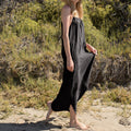 Women's Double Layered Cotton Vacation Style Dress