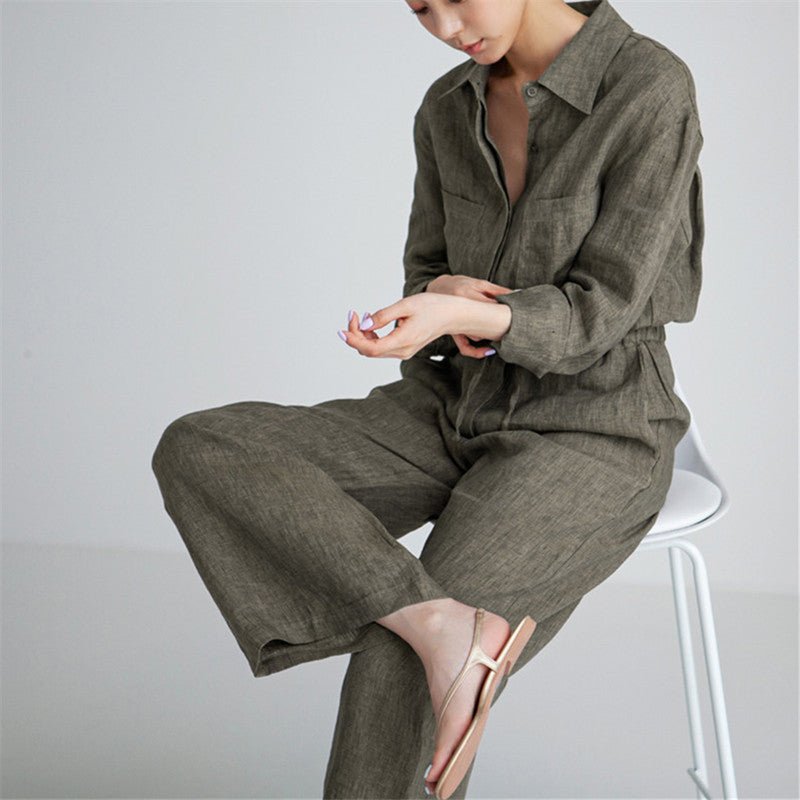 Loose Plus Size Wide Legs Jumpsuit For Women