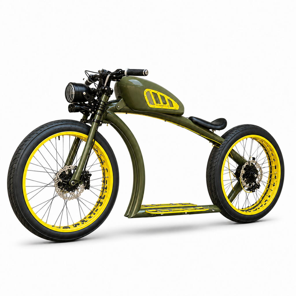 Retro Custom Fat Tire Electric Bike