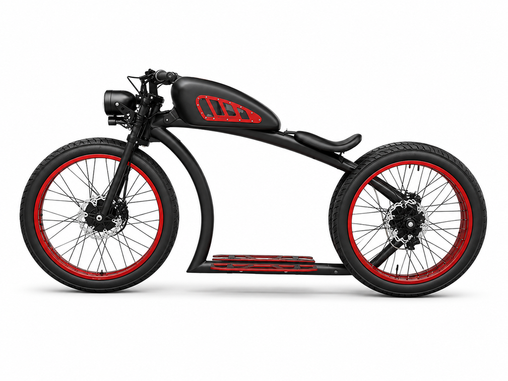 Retro Custom Fat Tire Electric Bike