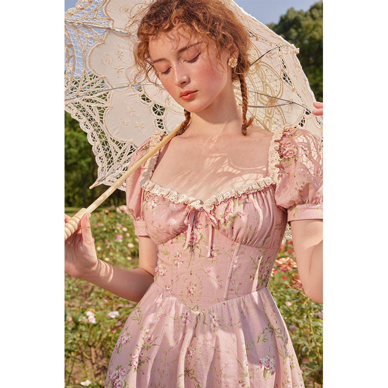 French Cotton Country Fengyu Bone Dress