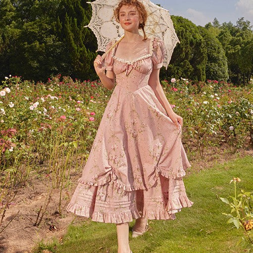 French Cotton Country Fengyu Bone Dress