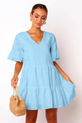 Pure Cotton Short-sleeved Dress